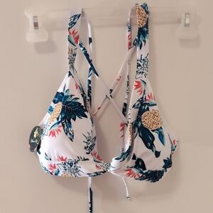 Floral Print Bikini Top